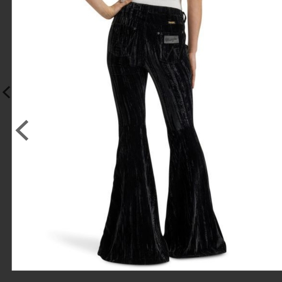 Wrangler black velvet flares.FIRM - Picture 2 of 7
